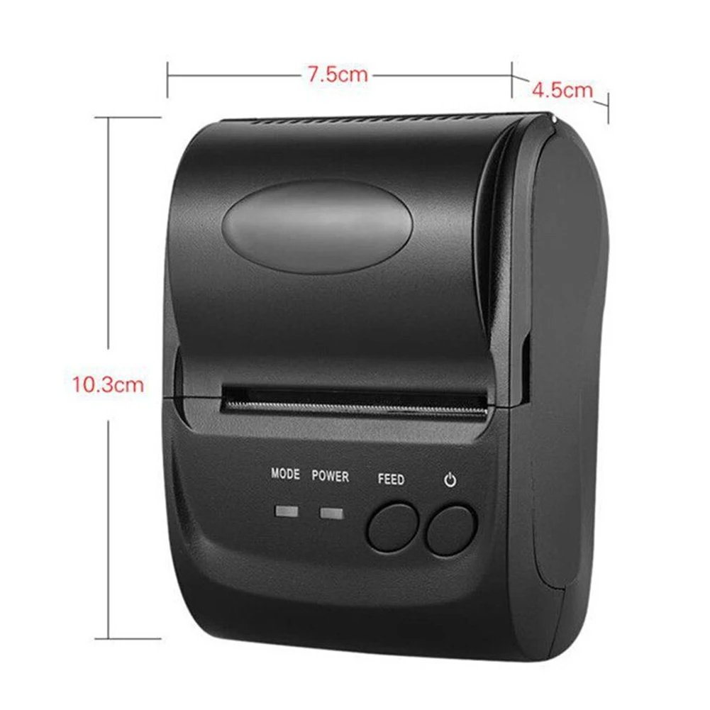 POS-5802DD Мини Портативный Bluetooth термальный принтер для распечатки квитанций
