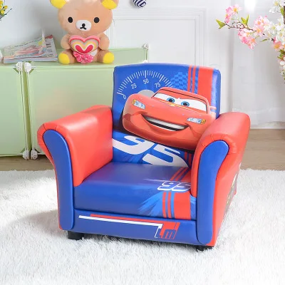 Прямая детский диван для мальчиков и девочек принцесса диван детский стул Милая Ткань Кожа Дисней маленький диван