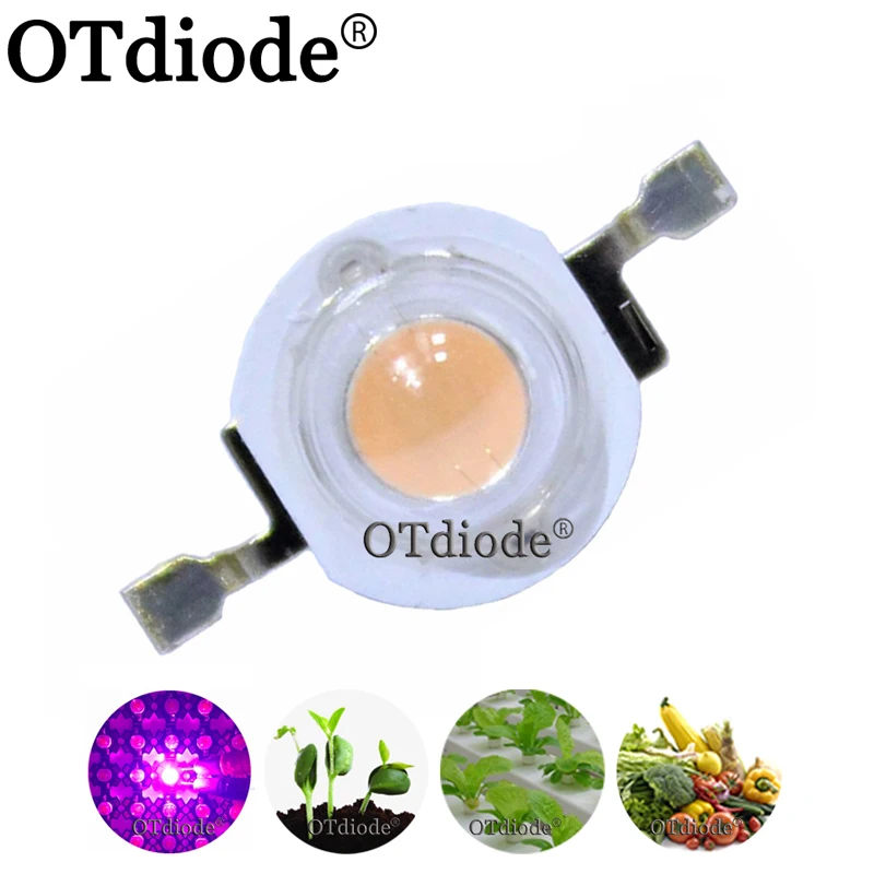 1w 3w 5w full spectrum led grow light chip 380-840nm best for indoor plant | Лампы и освещение