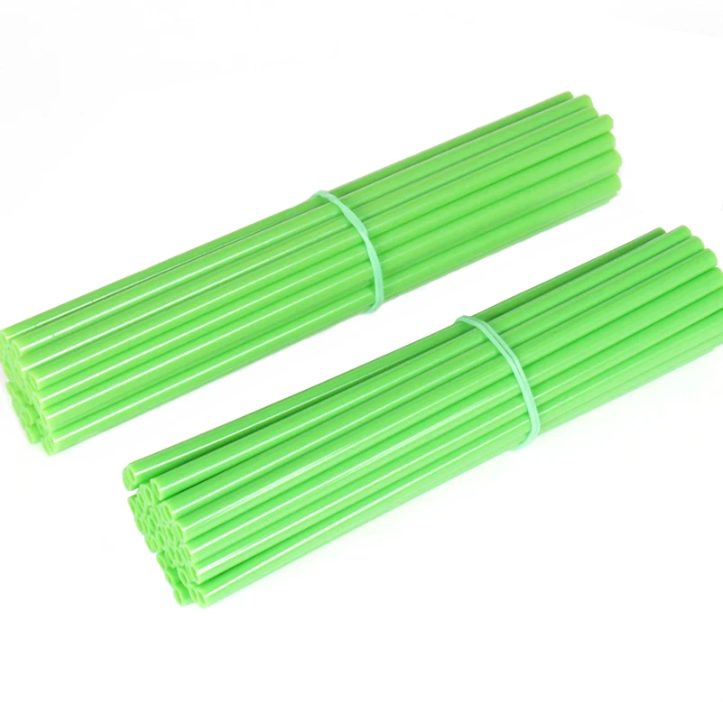 Verde 72Pcs Moto Dirt Bike Wheel Rim Spoke Pelli Coperture Wrap Protector Spedizione Gratuita