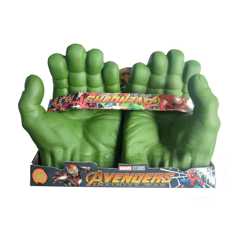 Disney-Os Vingadores Hulk luvas infantis, Punhos, Homem-Aranha,