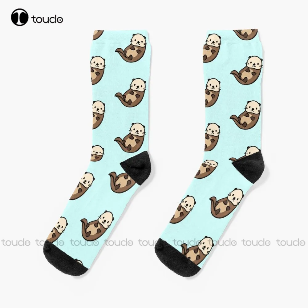 

Otter Otters Sea Water Socks Funny Socks Christmas New Year Thanksgiving Day Gift Unisex Adult Teen Youth Socks Custom
