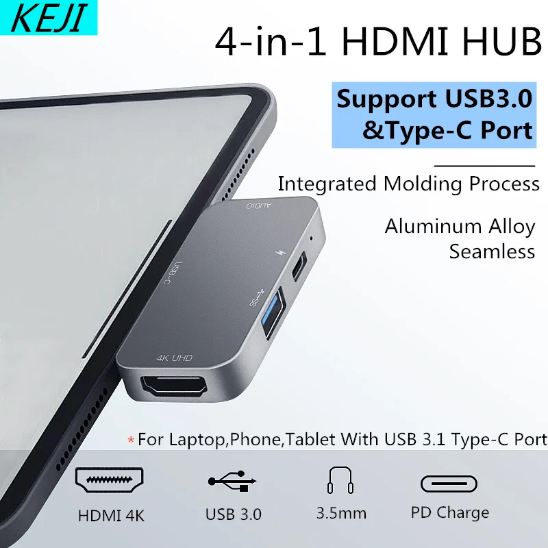 

USB C HUB With 4K HDMI PD Charge Type C Hub USB 3.1 Plitter For Macbook Pro Dell XPS 13 15 Lenove ThinkPad YOGA Nintendo Switch