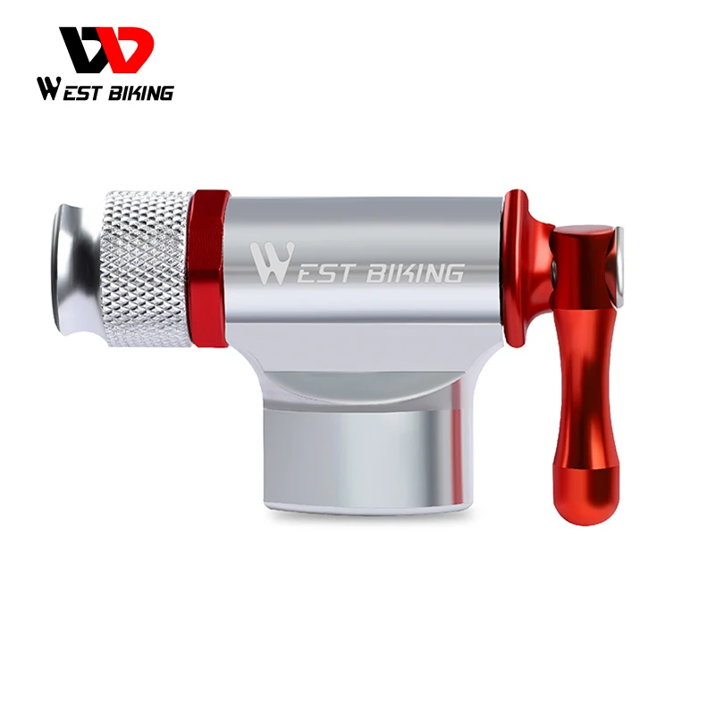 WEST BIKING CO2 Bicycle Pump for Bicycle Aluminium Alloy Type Inflator