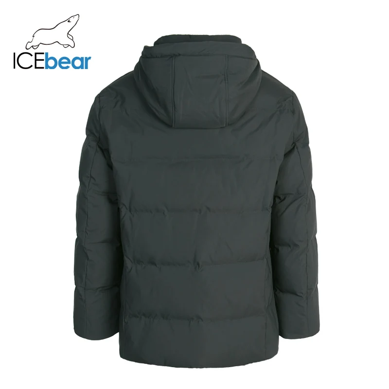 ICEbear зимняя мужская одежда Теплая мужская куртка высокого качества мужские парки MWD19941I