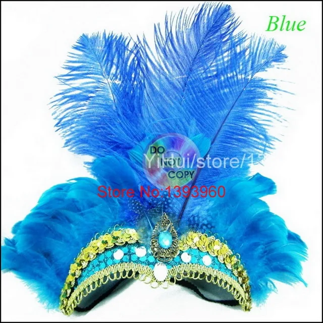 Bandeau de Sauna en Plumes d'Autruche Colorées, Coiffe, Accessoires pour  Cheveux, Carnaval du Brésil, Spectacle sur Scène, Rave Party, Accessoires  de Cosplay - AliExpress