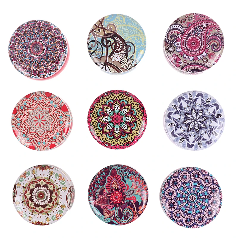 9 kinds of scented candles with flowers Tin Can Fragrance Handmade Scented Candle Natural Soy Wax Home Decoration