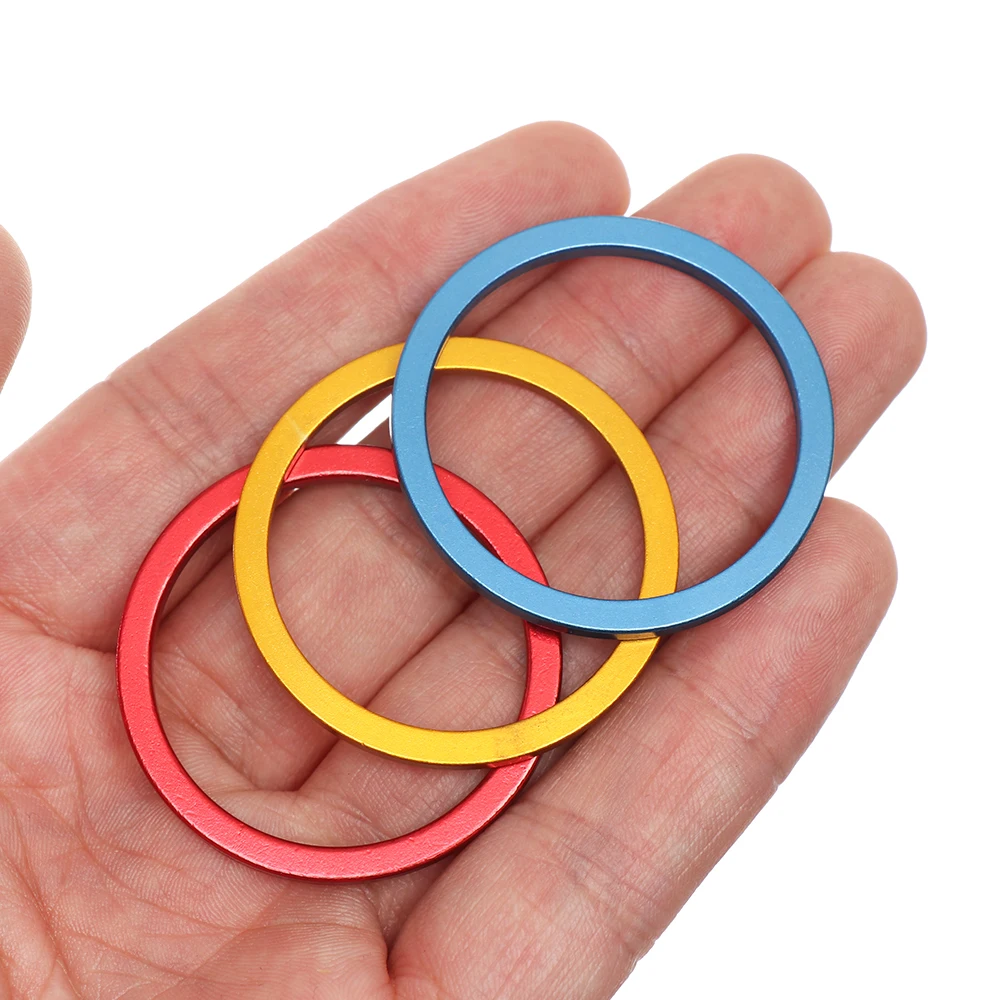 5pcs 1~2.5mm Aluminium Alloy Bicycle Flywheel Hub Spacers Bike Axle Washer Bicycle Parts
