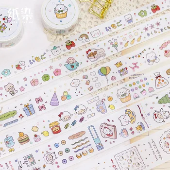 

Little Bear Diary Series Washi Masking Tape Decorative cute Adhesive Tape DIY Scrapbooking Sticker Label Stationery