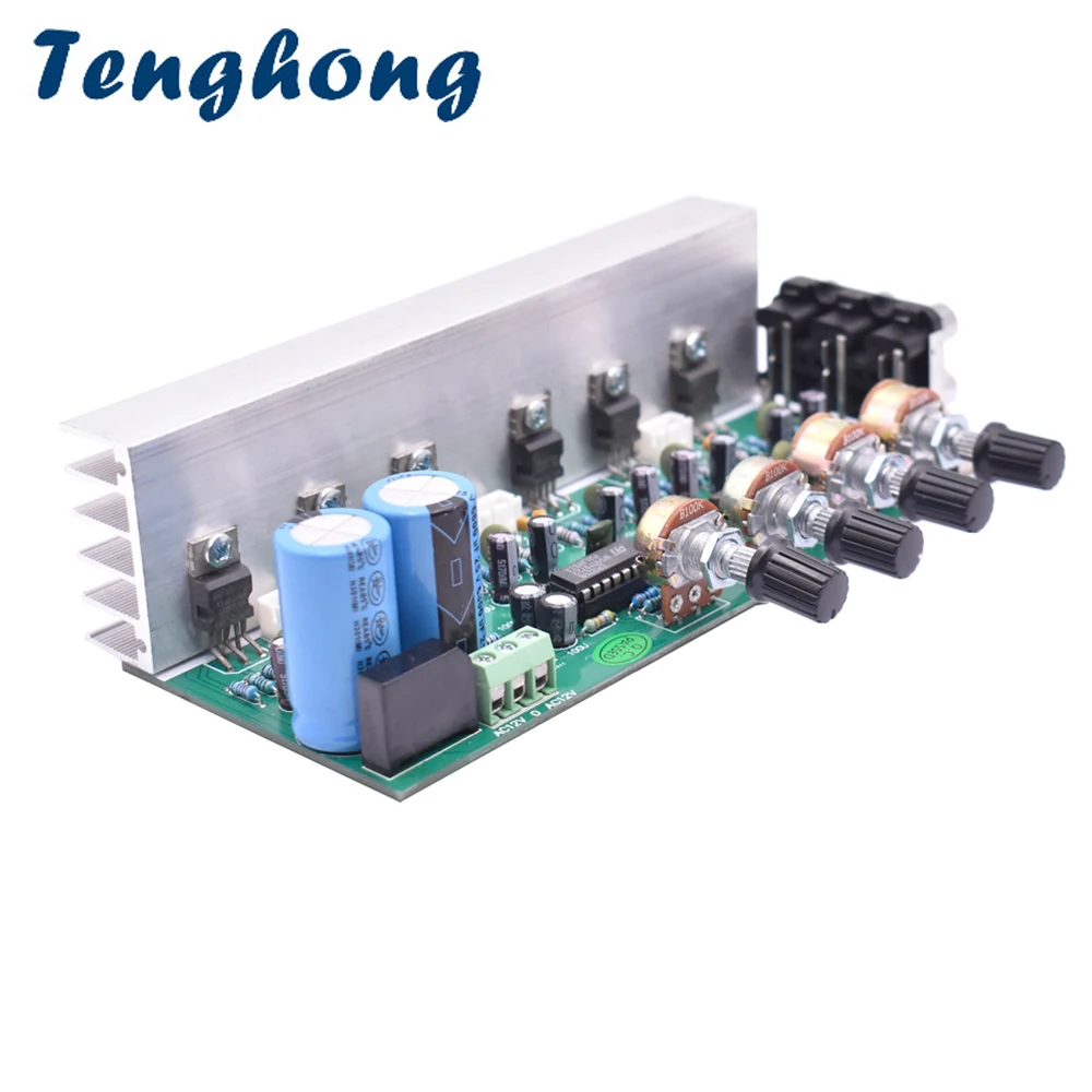 Tenghong LM1875 5.1 Channel Audio Amplifier Board Subwoofer Amplifiers DIY Sound System TDA2030 Speaker Home Theater 25W*6 Super