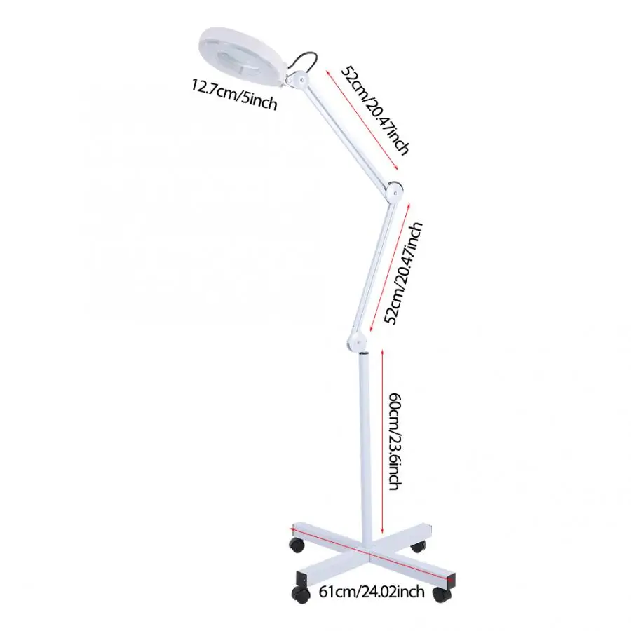 Подставка для Красота набор кисточек для макияжа 5xMagnifying светильник ed Лупа светильник пол Светодиодный потолочный светильник 220-240V белого цвета