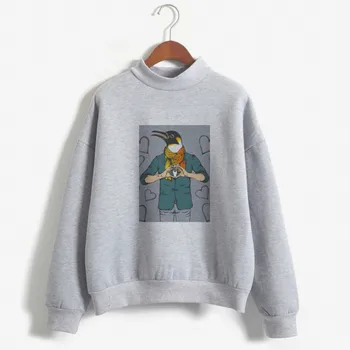 

Pullover Sweatshirt Women Harajuku Oversized Hoodie Unisex Lovers Clothes Korean GRAY PINK Letter Print Sweatshirt Man Woman