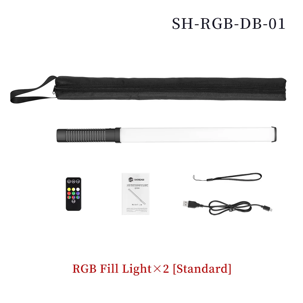 RGB Lamp Wand Handheld LED Light With Tripod Stand Photographic Video Light Rechargeable Photography Lighting Stick For YouTube 