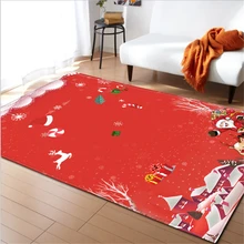 Коврики для детских комнат рождественские красные Мультяшные хрустальные бархатные ковры и ковры для дома, гостиной, спальни