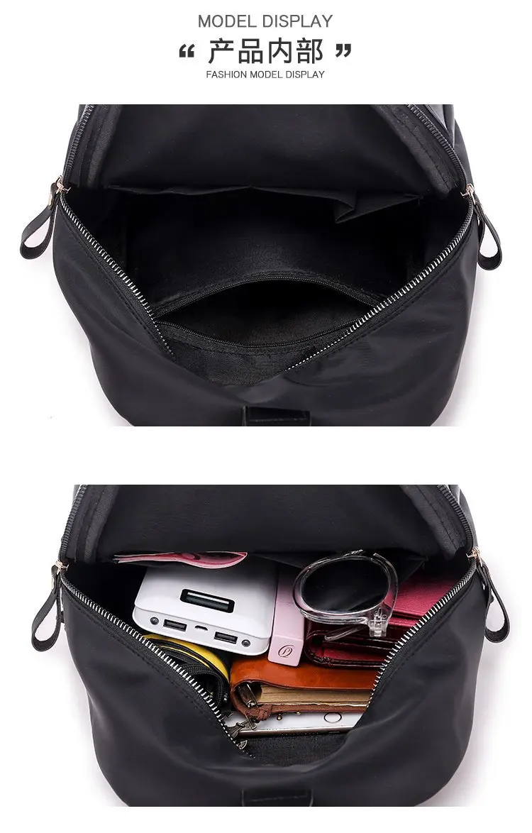 New Style Oxford Cloth Contrast Color Backpack WOMEN'S Bag Manufacturers Wholesale Foreign Trade Export Cross Border for on Beha
