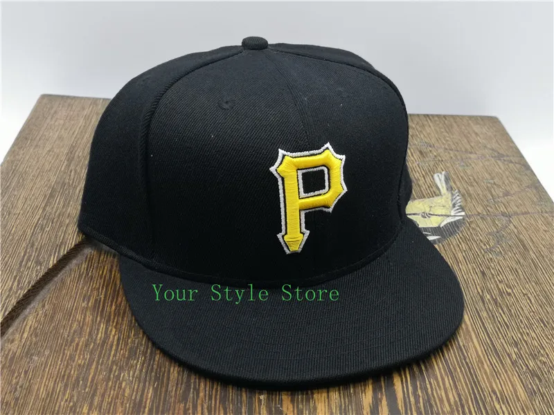 king baseball cap New 2021 Pittsburgh Fitted Hats Letter P Men Women Hip Hop Baseball Caps Bone Closed Gorra men's wool baseball cap