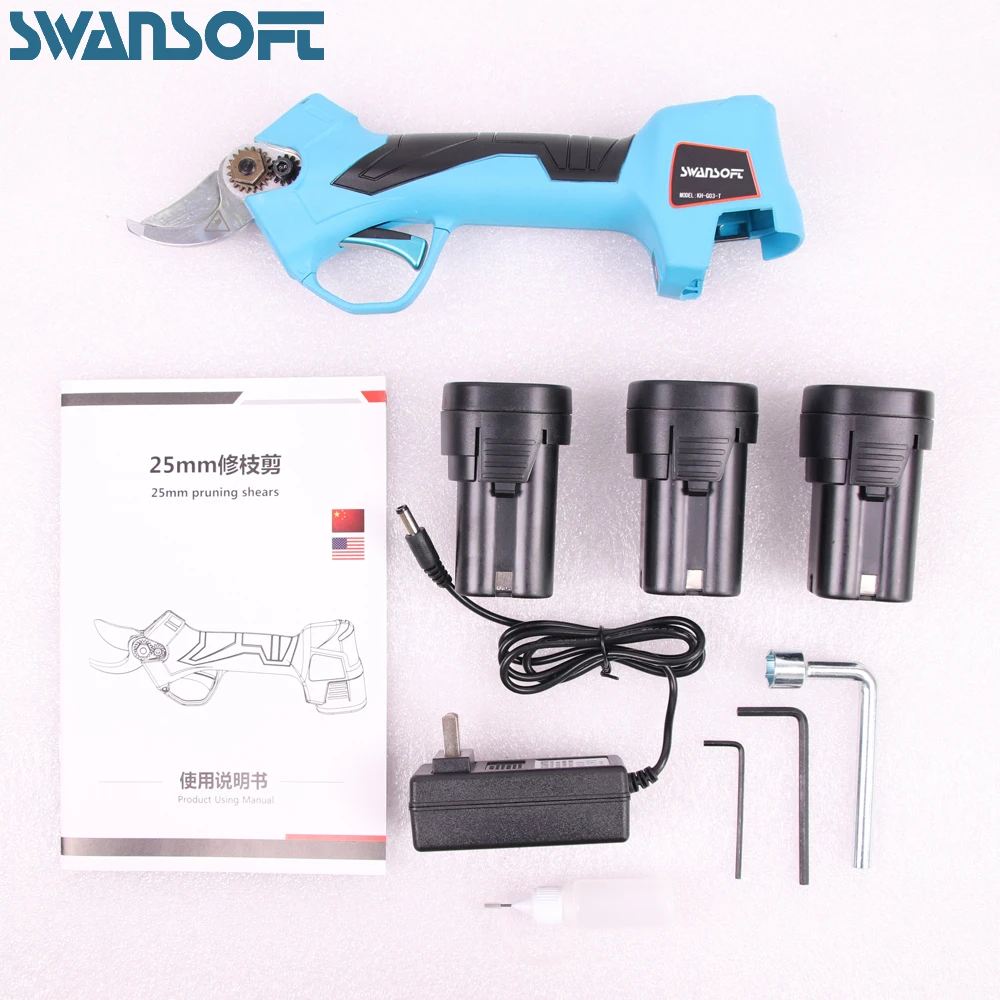Orchard electric pruner battery pruning shear cordless two batteries to Europe and US and Korea