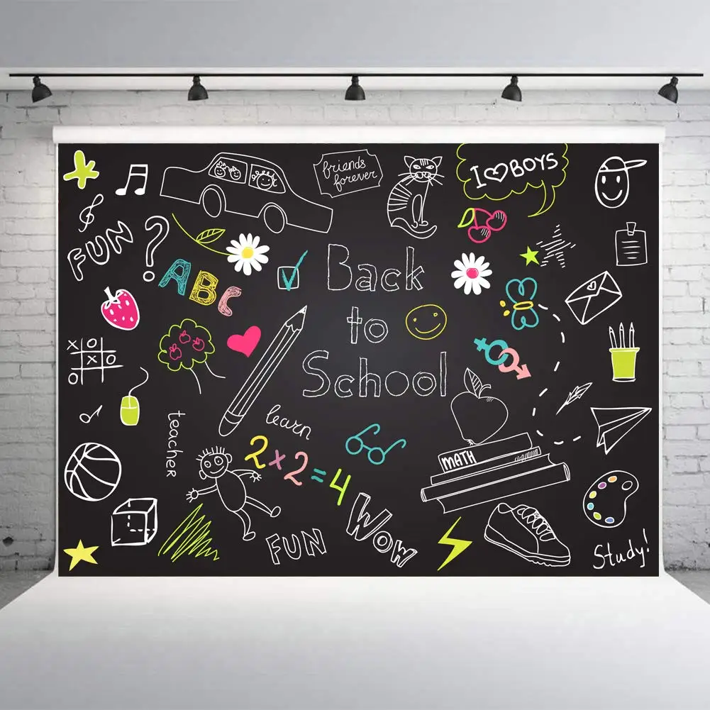 14.45 Ft Welcome Back Classroom Banner with Pencil Design First Day of School