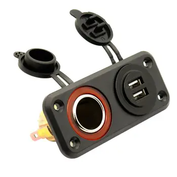 

Dual USB Car Cigarette Lighter Socket Splitter 12V Charger Power Adapter Outlet