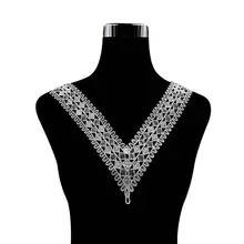 Emboidery воротник для шеи diy поддельные съемные воротники водорастворимые Женская бутоньерка трехмерные кружевные аксессуары