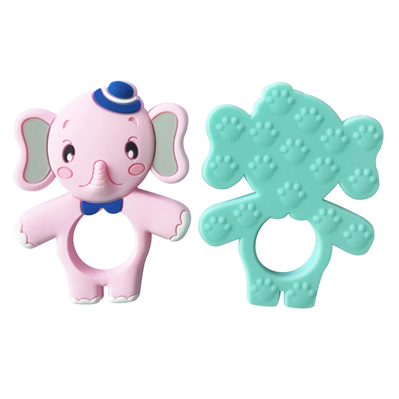 27 Colors Silicone Teethers Animal Koala Owl Elephant Baby Ring Teether Silicone Chew Charms Baby Teething Gift Toddler Toys