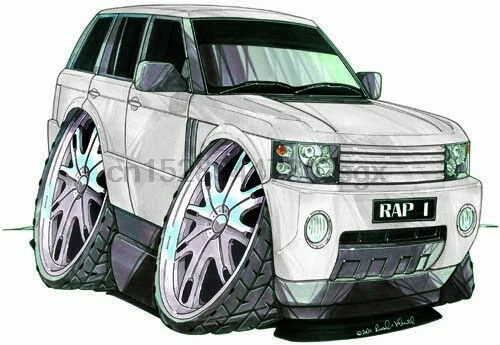Range Rover Sport белая футболка с рисунком Koolart 2339