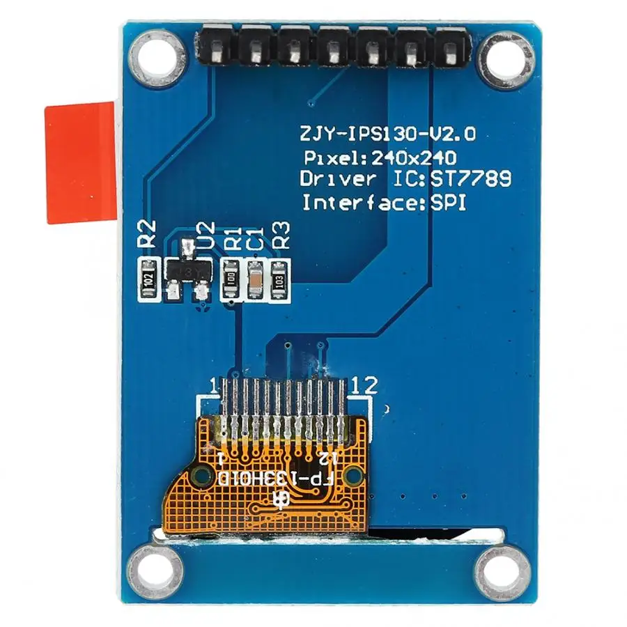 

LCD Display Module 1.3 Inch Screen Module IPS Color LCD Display Module 240x240 3.3V S PI ST7735 for Ard uino