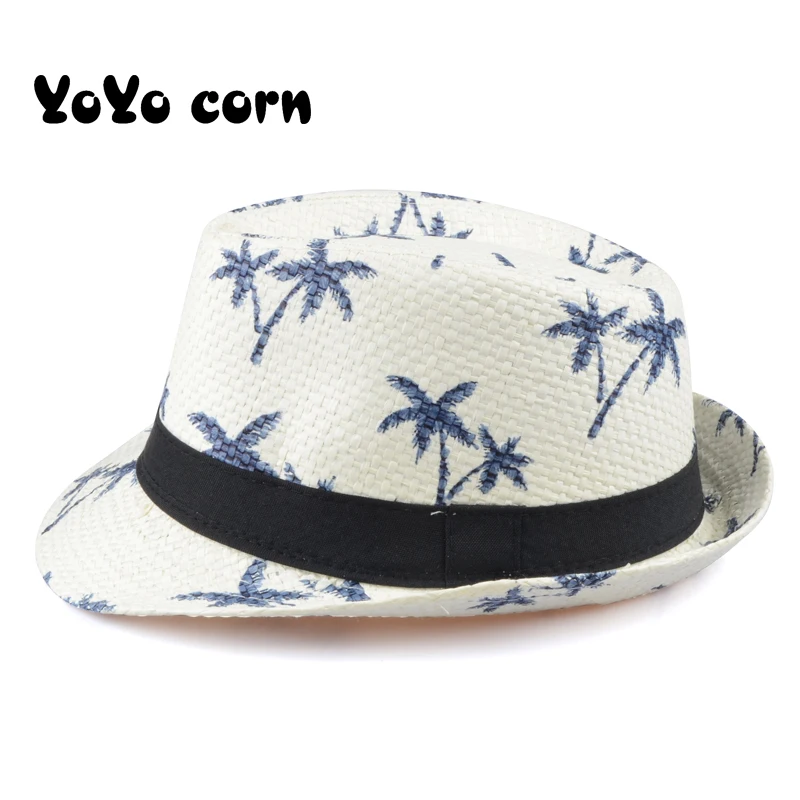 YOYOCORN Kids Straw Sun Hat For Boy Girl Children