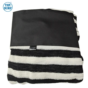 

SUP 11ft * 82cm Surf Sock Black with Blue/Blue with White Surfboard Cover Knit Stretch terry Soft Quick-Dry Bag