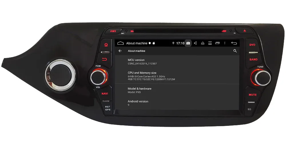 Klyde ips 4G Android 9,0 Восьмиядерный 4 Гб ОЗУ 64 Гб ПЗУ DSP BT автомобильный DVD мультимедийный плеер радио gps ГЛОНАСС для Kia Ceed 2012