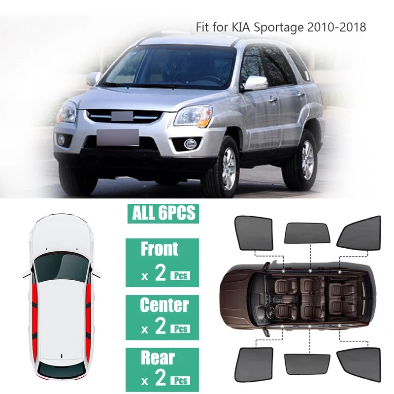 Магнитный солнцезащитный козырек для боковых окон защита от УФ-лучей сетчатый