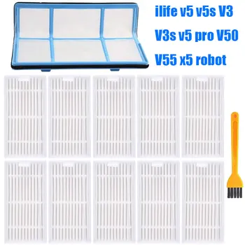 

Original 1*Primary filter+9* Efficient Hepa Filter for chuwi ilife v5 v5s V3 V3s v5 pro V50 V55 x5 robot vacuum cleaner Parts