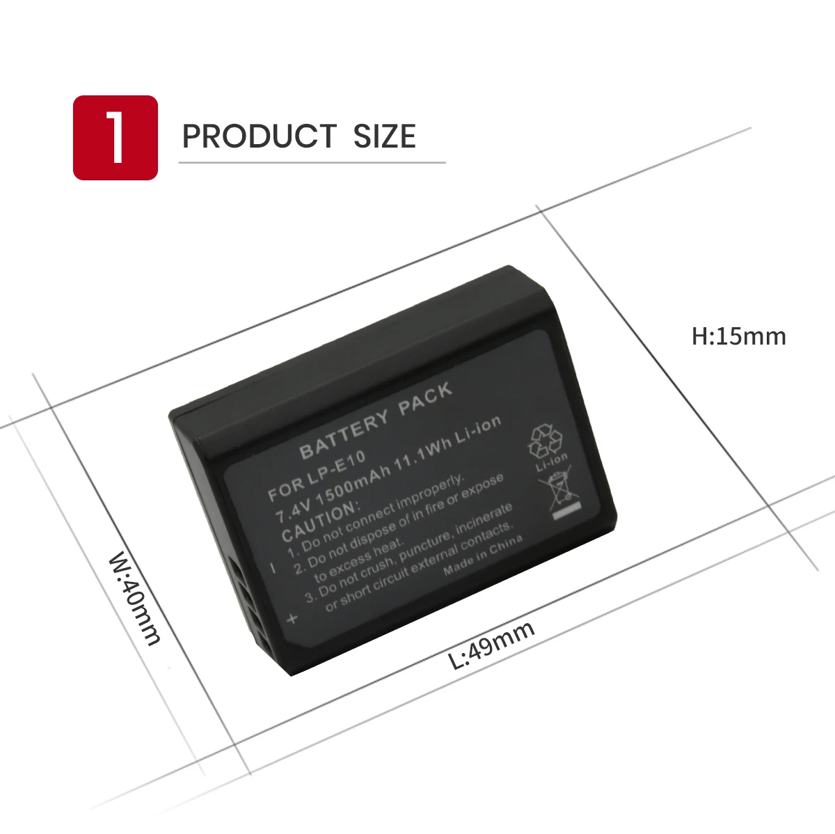 EPHESTION LP-E10 LP E10 LPE10 цифровой Камера Батарея для Canon 1100D 1200D 1300D Rebel T3 T5 поцелуй X50 X70 L1 высокое Ёмкость