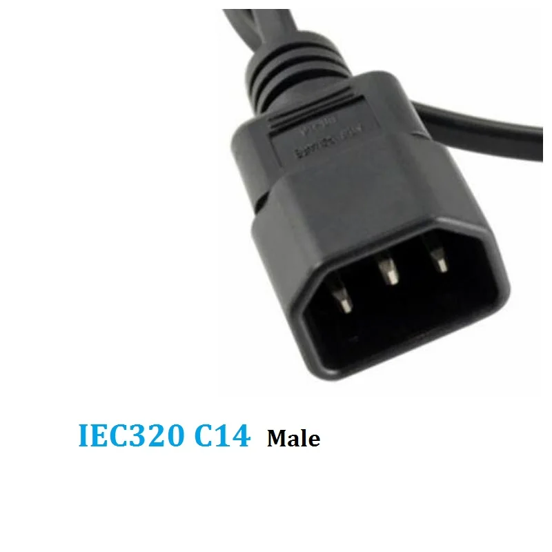 IEC320 C14 до C7 удлинитель питания 2 м 3Pin C14 штекер преобразования 2Pin C7 гнездо адаптера кабель для компьютера