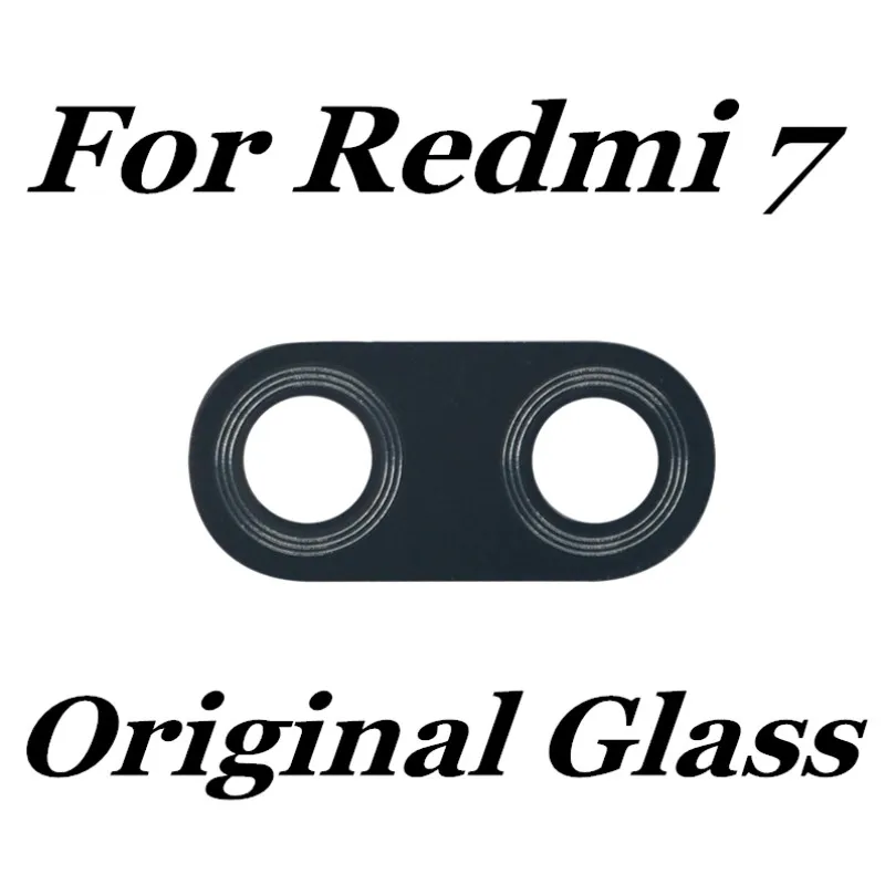

2pcs Original For Xiaomi Redmi 7 Rear Camera Glass Lens Cover Main Back Camera Lens Glass for redmi note 7/note 7 pro
