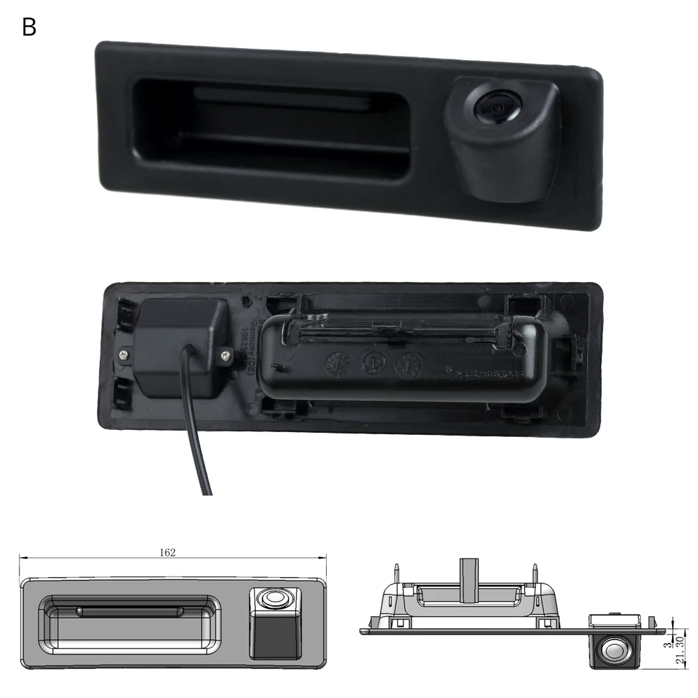 Sinosmart в ассортименте багажнике автомобиля ручка камера заднего вида для парковки обратный Камера для BMW X1 X3 X5 320 335 520 530 535 2010 до