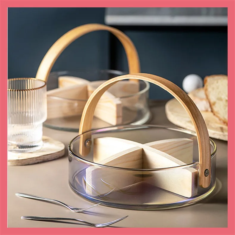 Handmade Glass Basket Food Storage Box Nordic Style Tableware Durable Dried Fruit Snack Dish Plate Home Kitchen Accessories 12 Handmade Glass Basket Food Storage Box Nordic Style Tableware Durable Dried Fruit Snack Dish Plate Home Kitchen Accessories