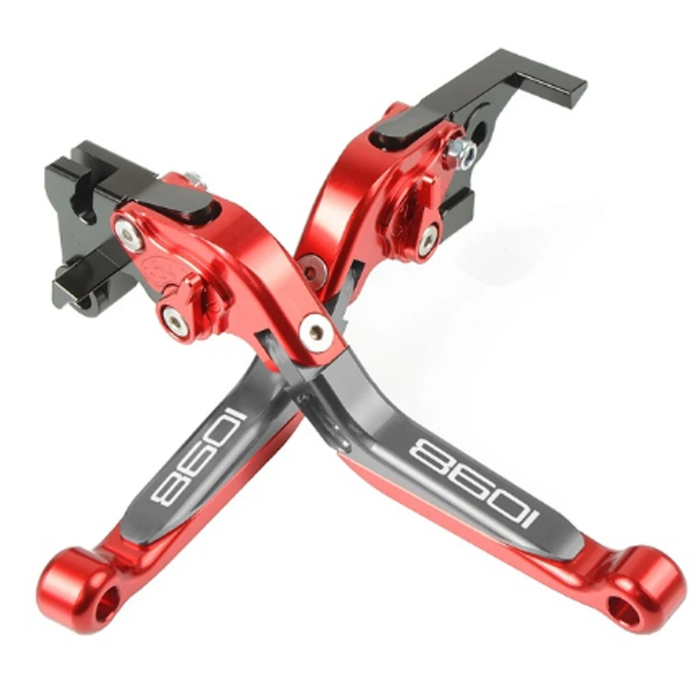 Для DUCATI 1098 1098S 1098 триколор 2007-2008 Мотоцикл CNC Aluninum Тормозная ручка регулируемая складная ручка сцепления Тормозные ручки - Цвет: rdrdgyrd