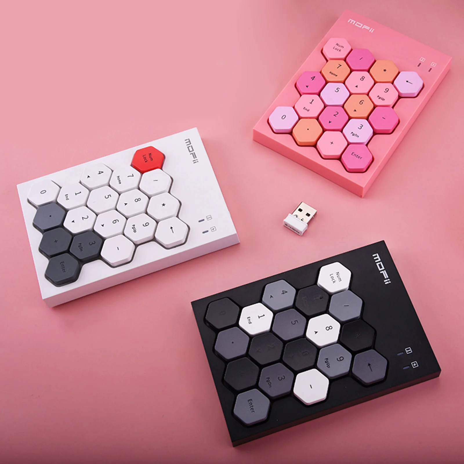 NumericKeypad24GHzPortableNumberPadWirelessNumberPad18Key