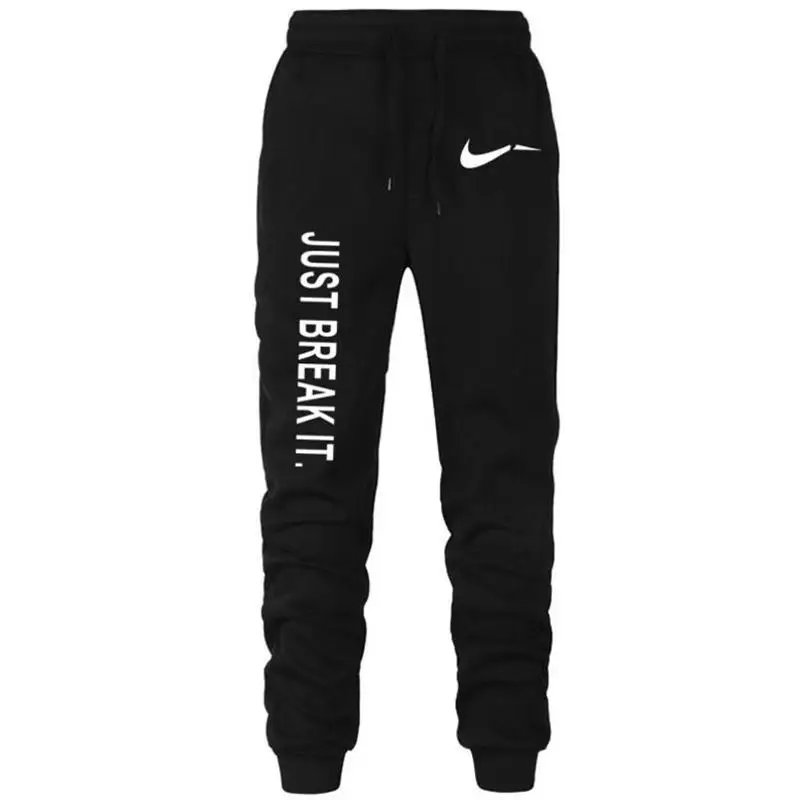 

2019 Fall Men's Black doodle Print Trousers Jogger Men's Pants Casual Slim Fit Men's Fitness Sweatpants Big Size wholesale
