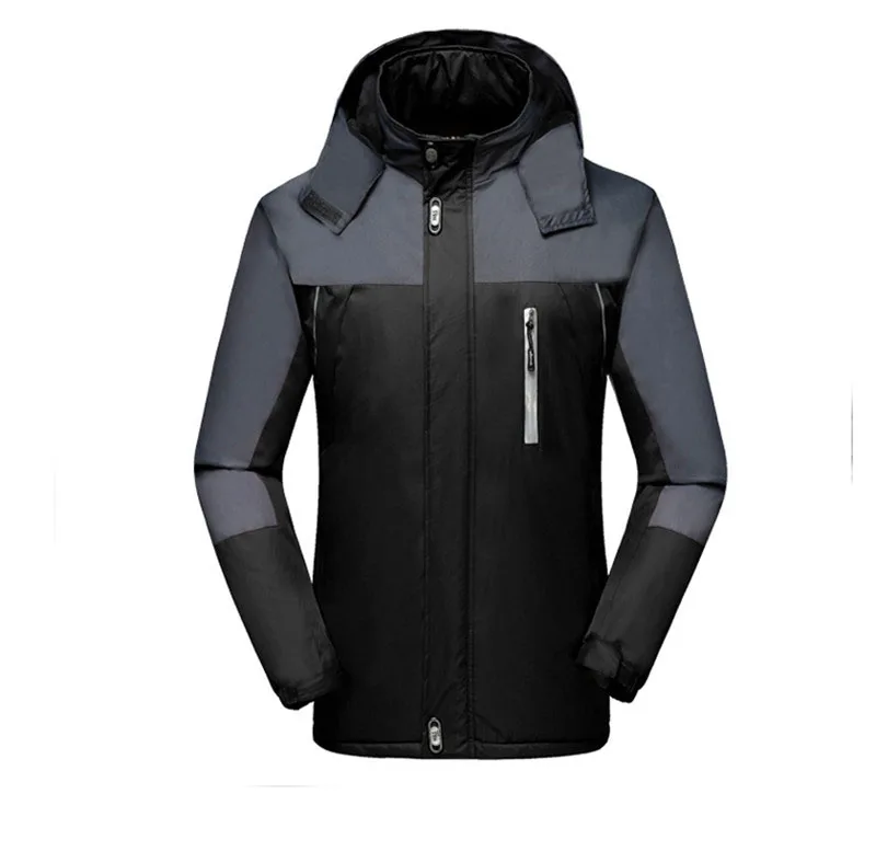 North Winter Jacket Men New Reflective Strips Windproof Face Comfortable Coats Outdoor Sports Plus Size Christmas Parka