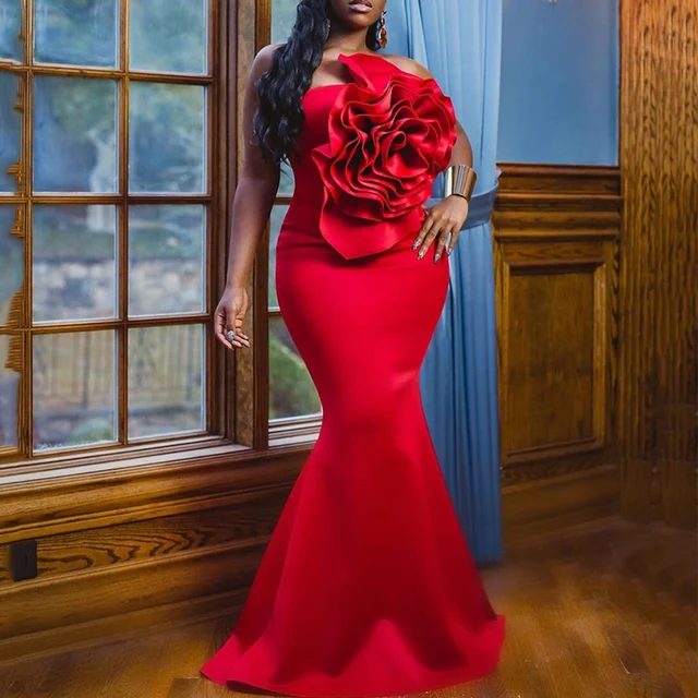 womens red dresses for a wedding