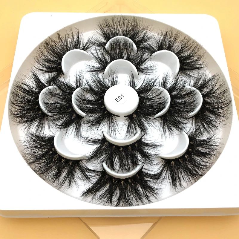 

Wholesale Mikiwi 25mm False Eyelashes Thick Strip 25mm 3D Mink Lashes Custom Packaging Label Makeup Dramatic Long Mink Lashes