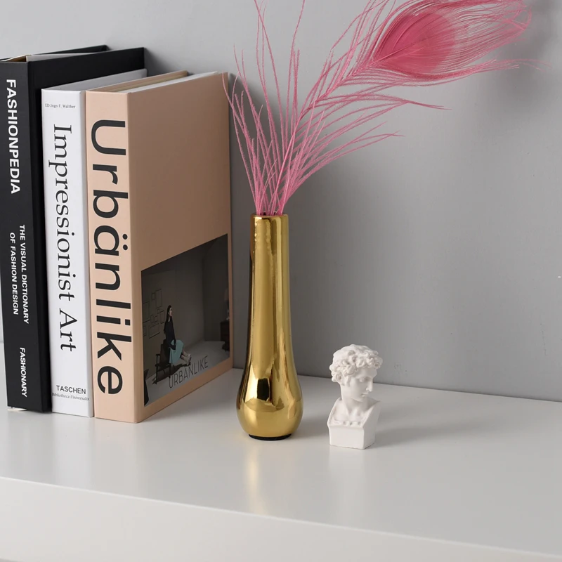 Nordic Gold Plated Mini Ceramic Vase 3