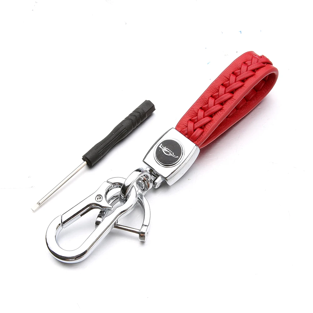 metal key chain ring for Peugeot logo men leather waist hanging high-end gift pendant car accessories keychain