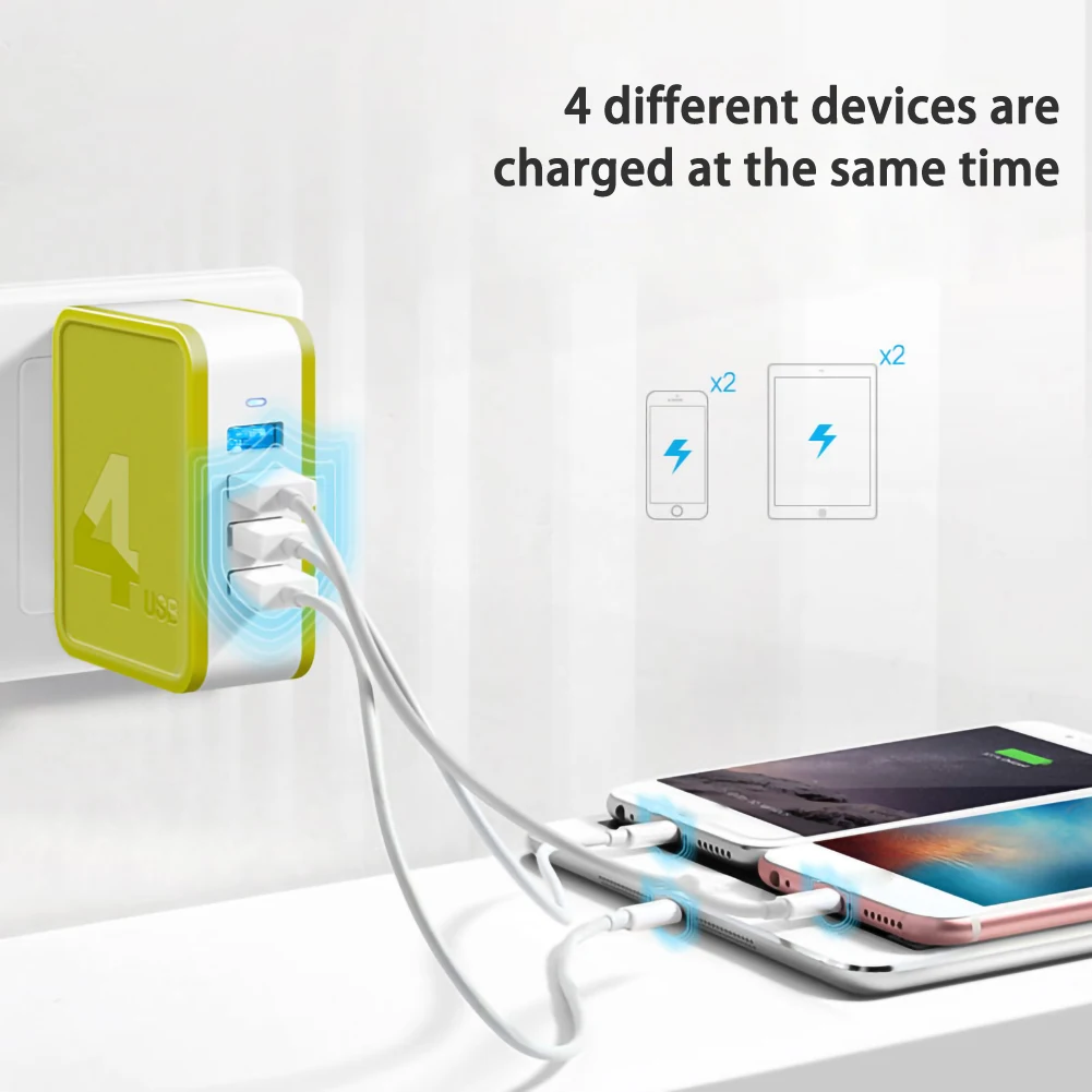 Умное многопортовое зарядное устройство складной штекер магазин в любое время