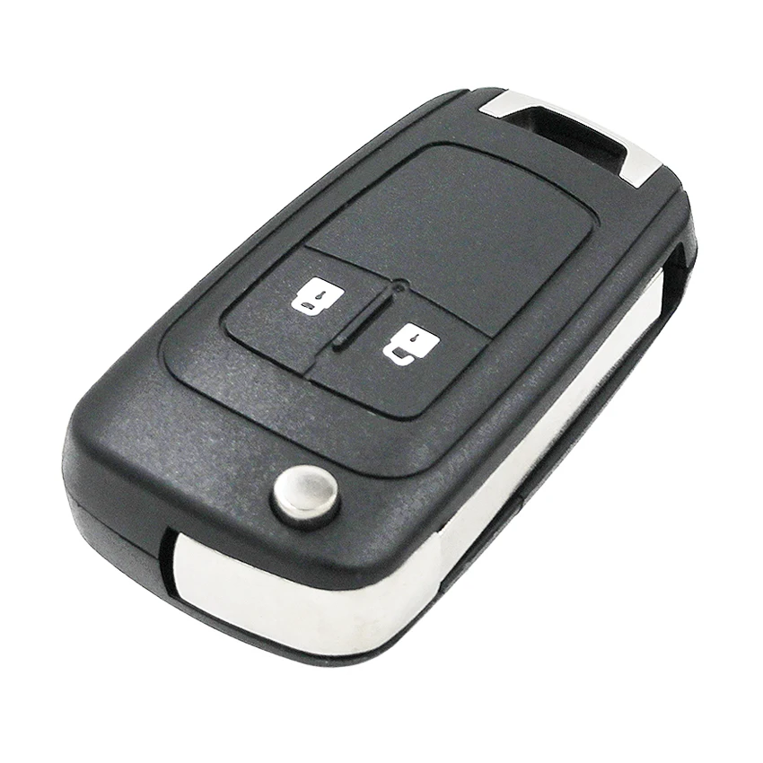 Откидной складной чехол для ключей fob 2 кнопки для Chevrolet Aveo Cruze Orlando Trax Uncut HU100 Blade