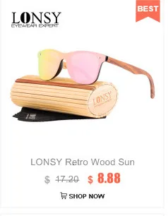 Солнцезащитные очки с бамбуковыми дужками для мужчин и женщин