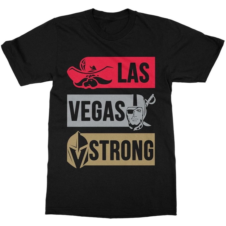 Las Vegas Strong Golden Knights Unlv Rebels Рубашка мужская повседневная футболка для взрослых |