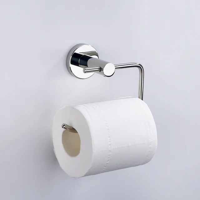 SARIHOSY Toilet Paper Holder Matte Black Suitable for Kitchen And Bathroom Roll Paper Accessory High Quality Paper Towel Holder Open Arm Sliver